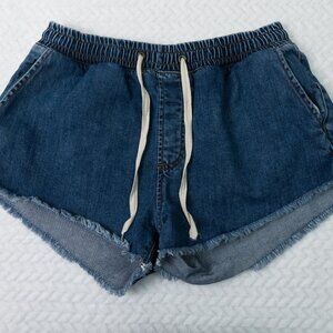 Billabong drawstring jean shorts